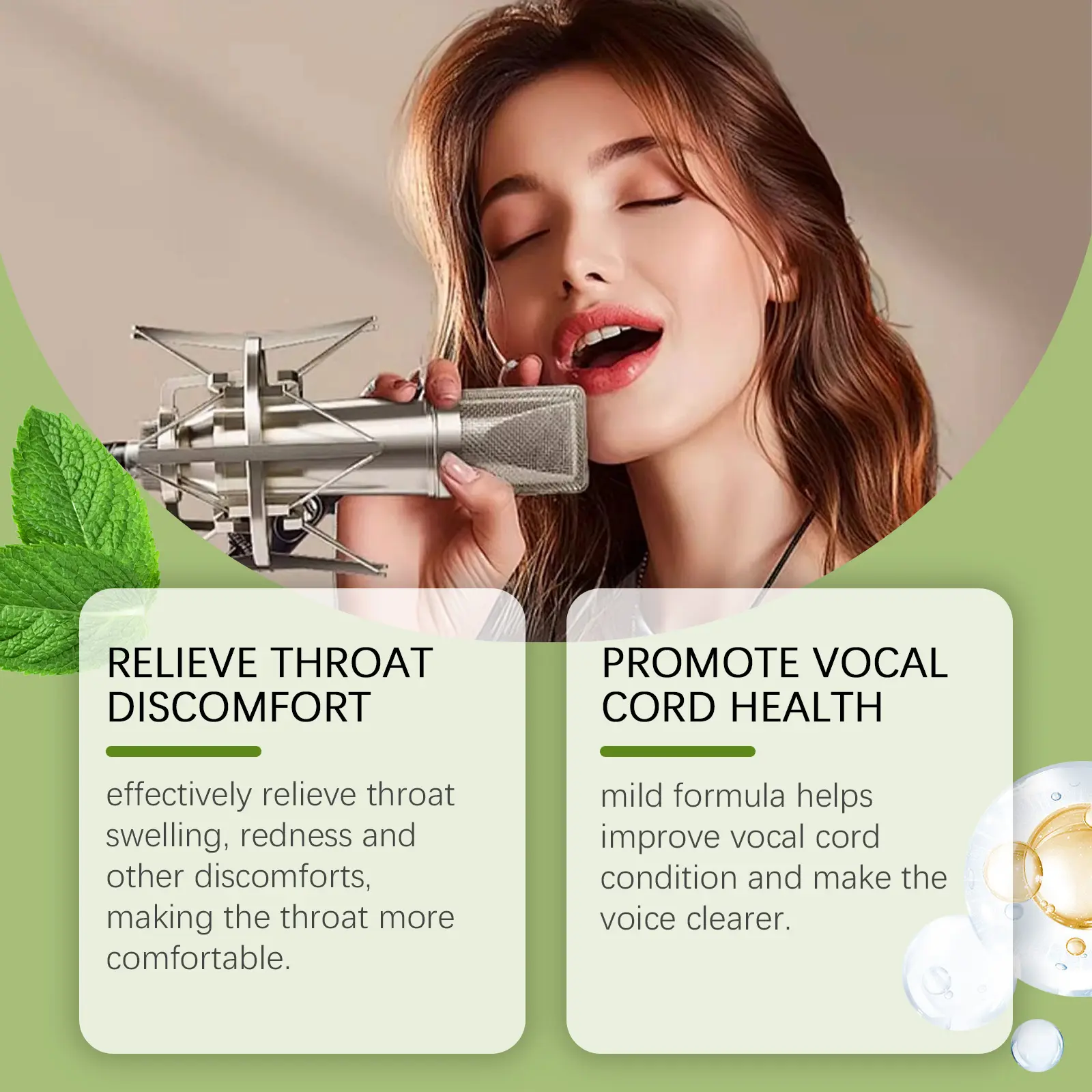 Soothing Throat Drops with Vitamin B1 & Mint for Daily Comfort - Googeer 14 googeer throat care drops GO B07 0081 01 1187