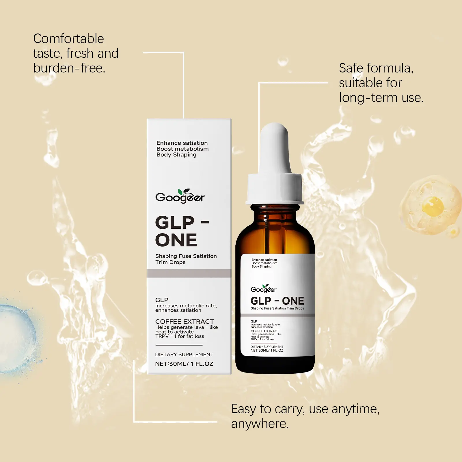 Trim Drops Body Treatment - Herbal Body Contouring Formula 11 googeer trim drops body treatment GO B08 0005 01 5172