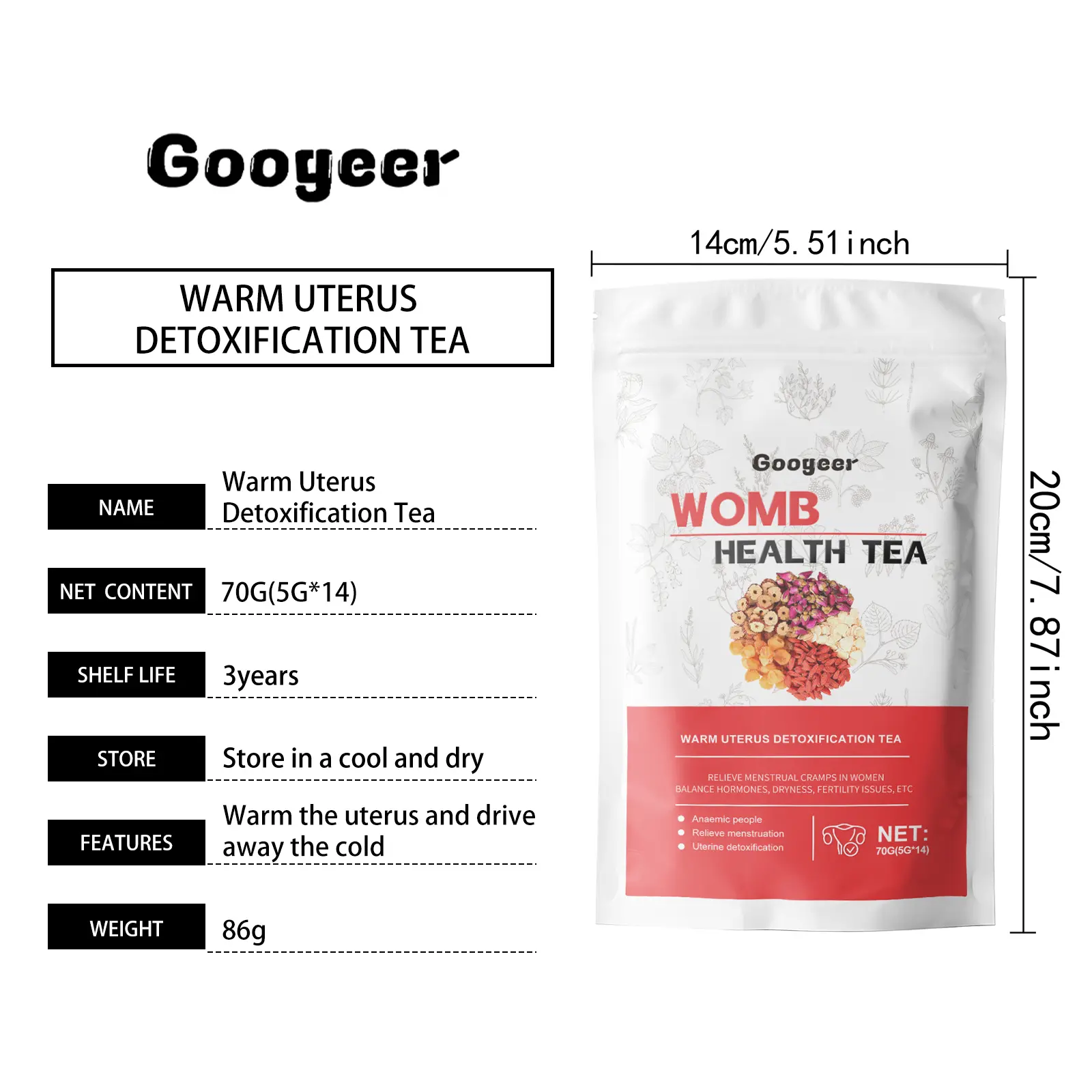 Warm Palace Detox Tea with Rose and Hawthorn 7 googeer warm house detox tea GO I01 0024 02 4501