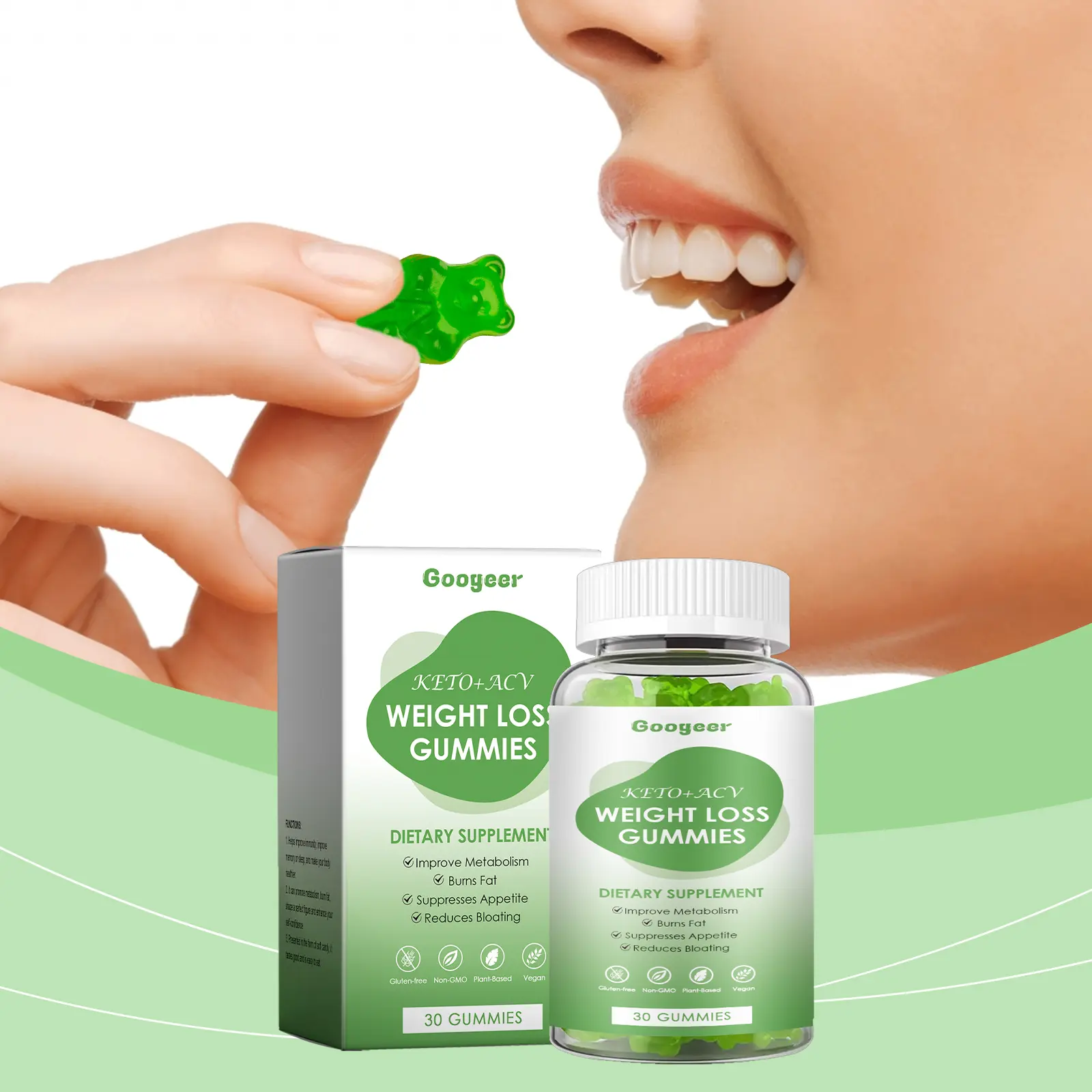 Apple Energy Gummies for Daily Vitality Support - Googeer 8 googeer weight loss gummies GO B07 0067 01 818