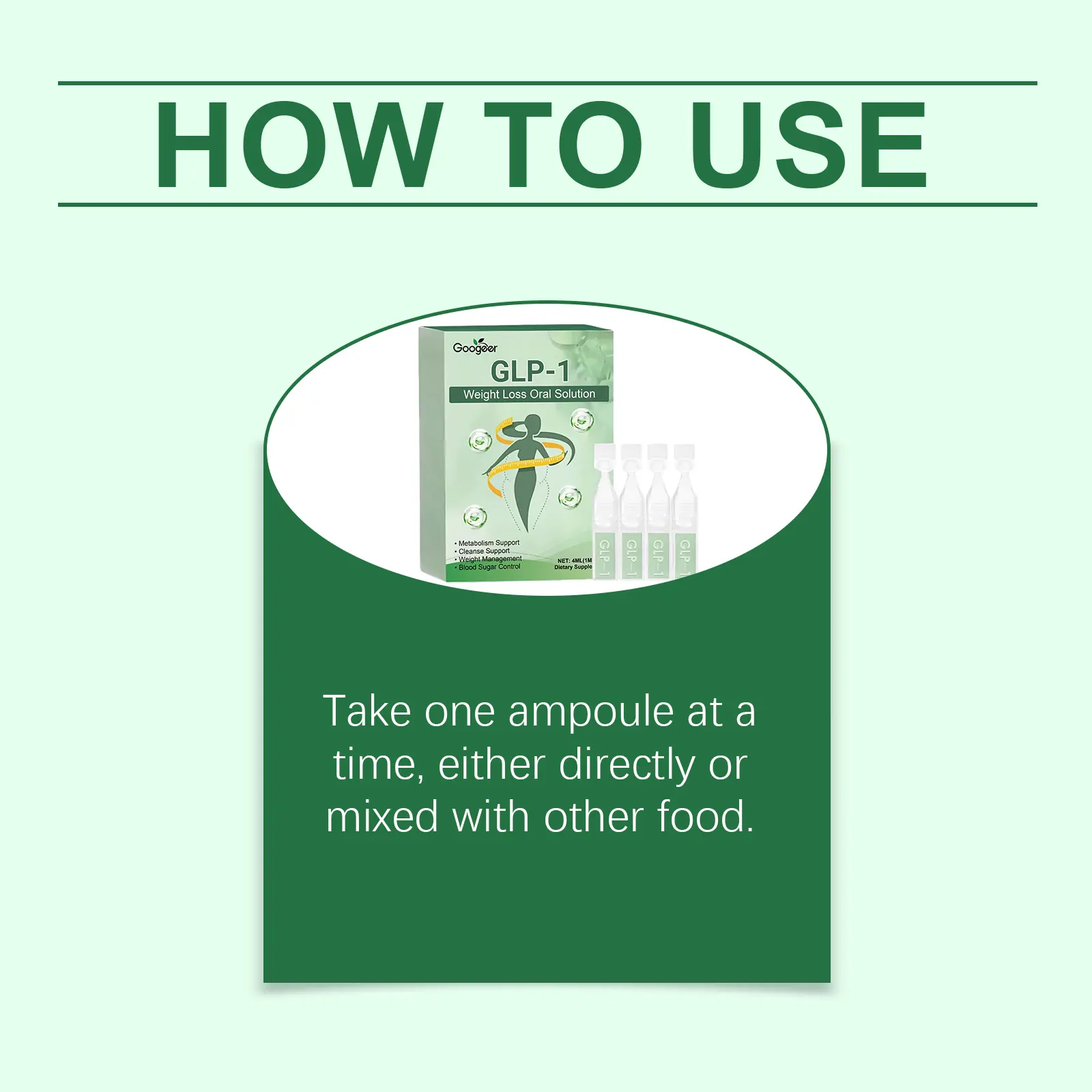 Weight Management Oral Solution - Metabolic Support Formula 10 googeer weight loss oral solution GO B08 0008 01 5463