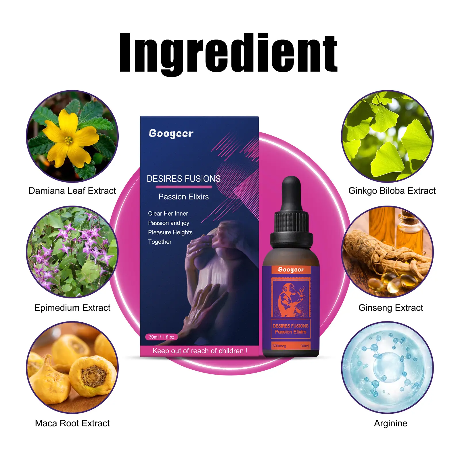 Women's Secret Herbal Drops - Natural Wellness Supplement 9 googeer women secret drops vitality GOH02 A019 30 VT1 4286
