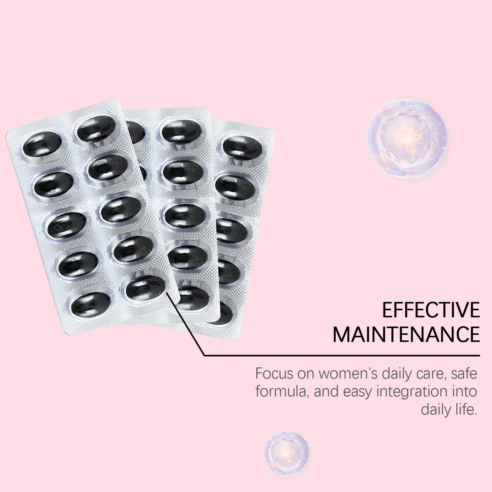 Women's Vaginal Health Supplement Capsules with Vitamin C 13 googeer women vaginal health capsule GO I02 0218 01 4772