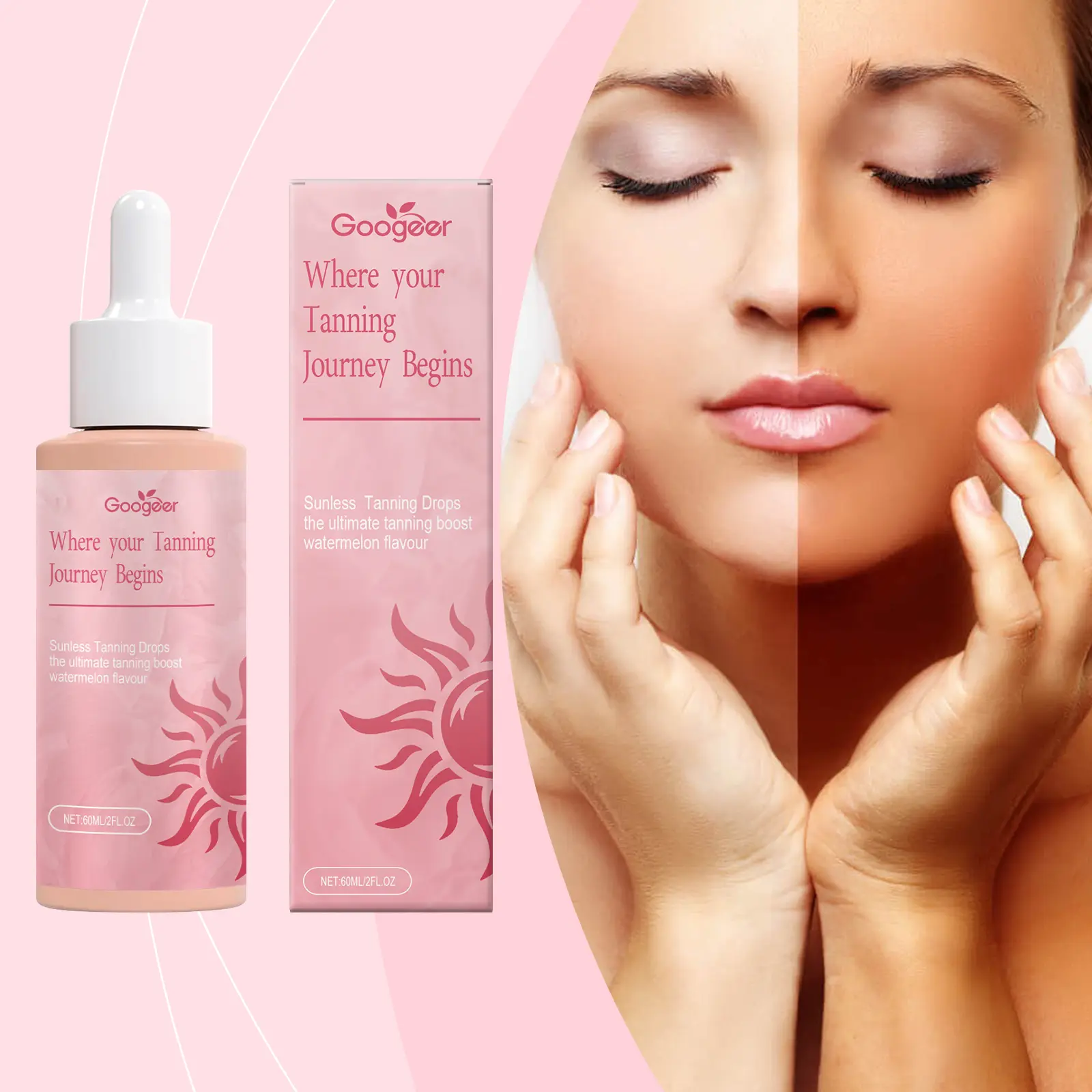 Googeer Tanning Drops for Body Treatment for Natural Skin Glow 2 Googeer Tanning Drops for Body Treatment for Natural Skin Glow - Image 2